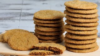 GINGERSNAP COOKIES WITH CRYSTALLIZED GINGER, HANIELA'S GINGERSNAP COOKIES WITH CRYSTALLIZED GINGER, HANIELA'S