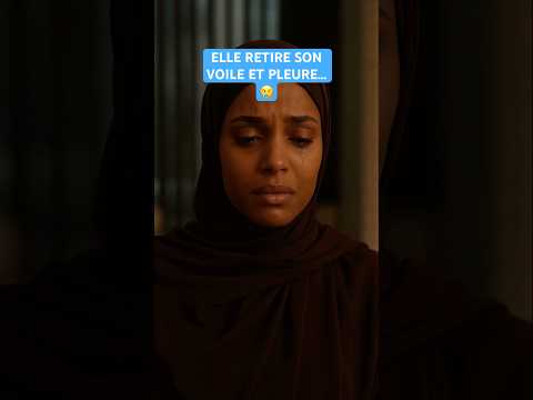 ELLE RETIRE SON VOILE ET PLEURE… 😢#hijab #voile #triste