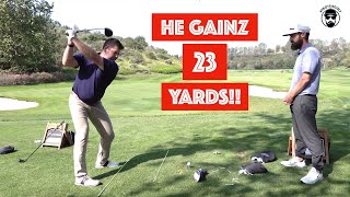 This Plus 4 Handicap Golfer GAINZ 23 YARDS!! | TrottieGolf