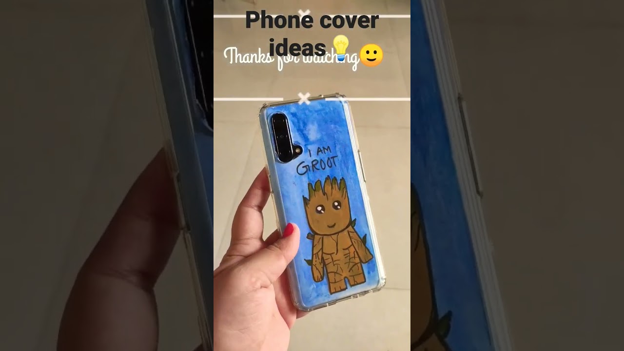 Simple phone cover painting ideas  