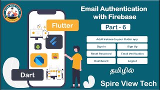 Email Authentication with Flutter Firebase in Tamil | Part -6 |  Email & Password Authentication ...