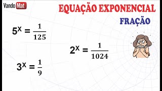 EXPONENTIAL EQUATION #2 FRACTIONS #enem #contest #encceja #mathematics #exponentialequation