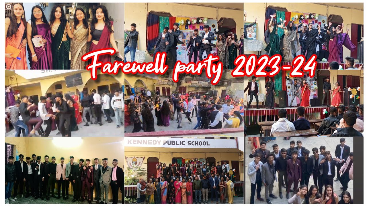 Farewell party 🥳with full masti and dhamal 2023-24 batch #farewell# ...