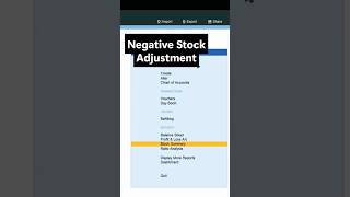 Negative Stock Adjustment entry in Tally Prime. Stock Adjustment in Tally.