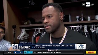 Luis Severino reflects on his outing against the Braves