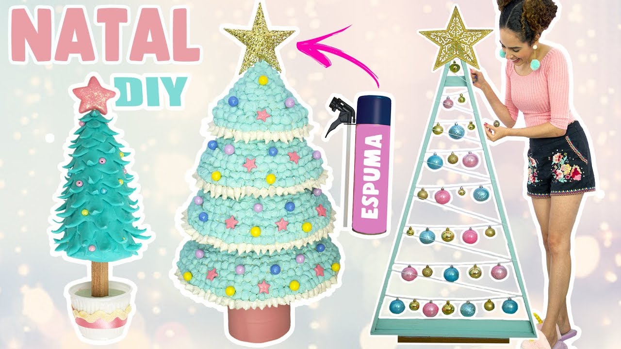 NATAL #1: ÁRVORES DE ESPUMA EXPANSIVA, MADEIRA E BISCUIT | Paula Stephânia