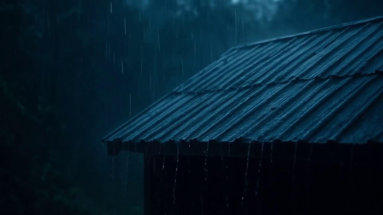 Metal Roof Rain White Noise for Insomnia