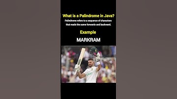 What is Palindrome in Java? #viral #reels #instagram #explore #foryou #coding #programming #codeprep