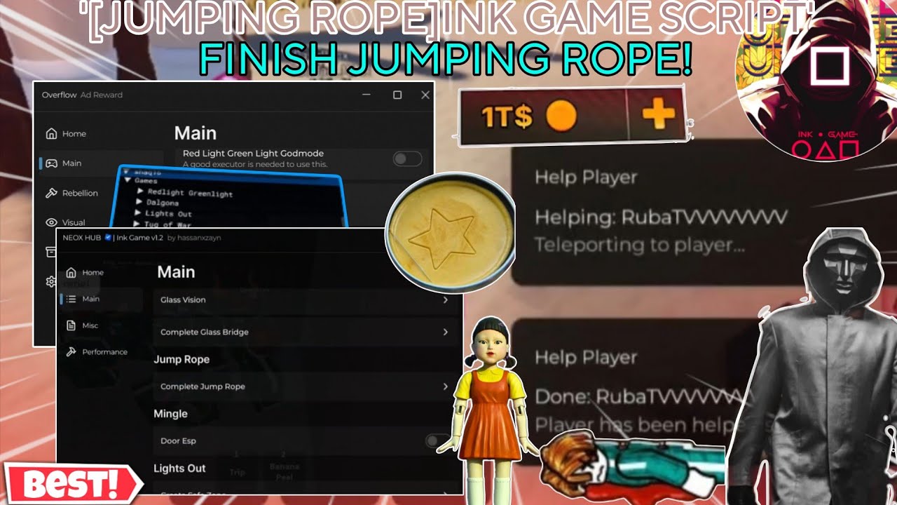 [Jumping Rope] Ink game Script/Hack Latest Auto Finish Jumping Rope,Win ...