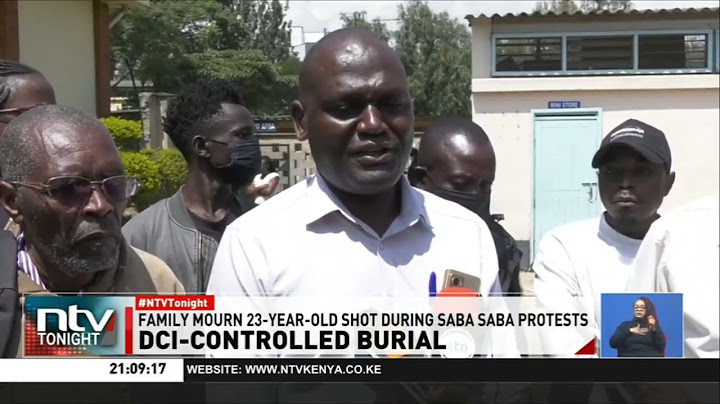 DCI's attempt to control 23-year-old James Gachara's burial blocked by church & human rights groups