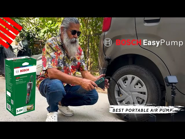 Bosch EasyPump 3.6V Autostop Cordless Compressed Air Pump Green