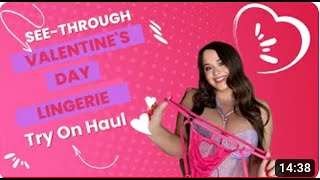 4K TRANSPARENT LACE LINGERIE TRY ON Haul with Mirror View!   Jean Marie Try On