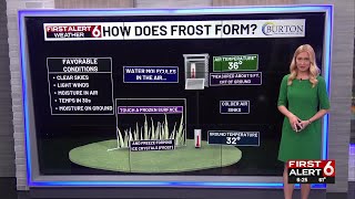 How does frost form?
