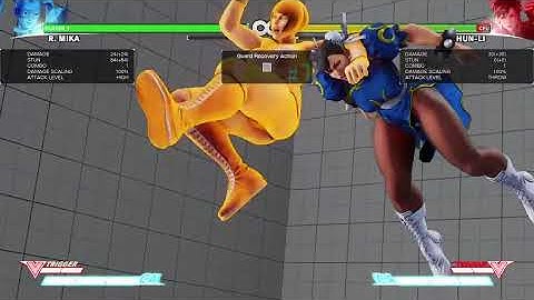 STREET FIGHTER V - R. Mika tick throws that beat 3f normals