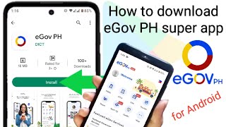 how to download DICT eGov PH super app for Android