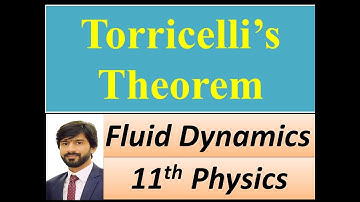 Torricelli’s Theorem || Chapter 6 || 11 Year Physics