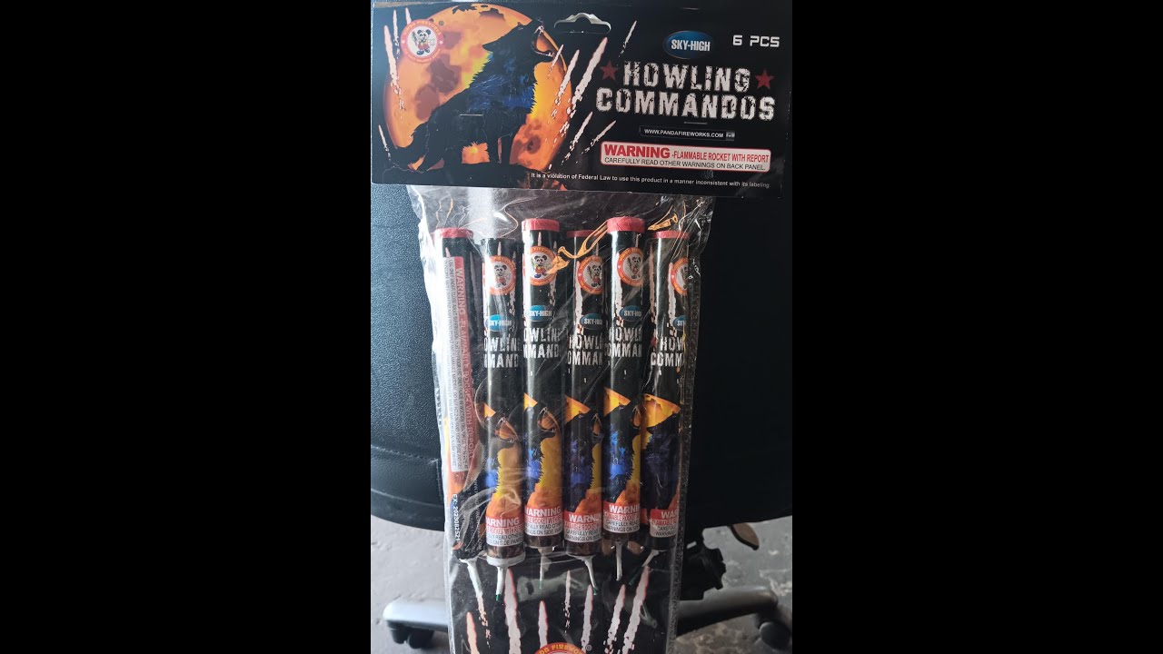 HOWLING COMMANDOS ROCKETS 6PC BY (WINDA FIREWORKS) - YouTube