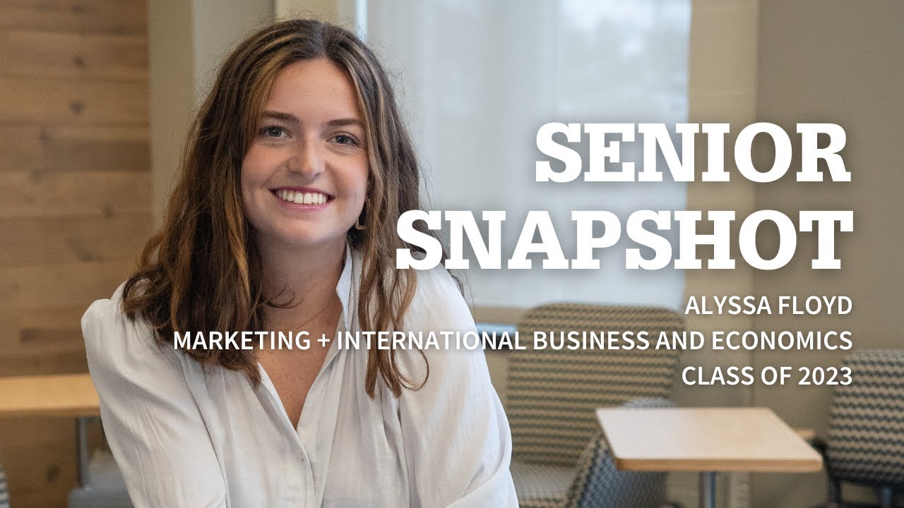 Alyssa Floyd '23 (Marketing + International Business & Economics - UNH Paul College Senior Snapshot)