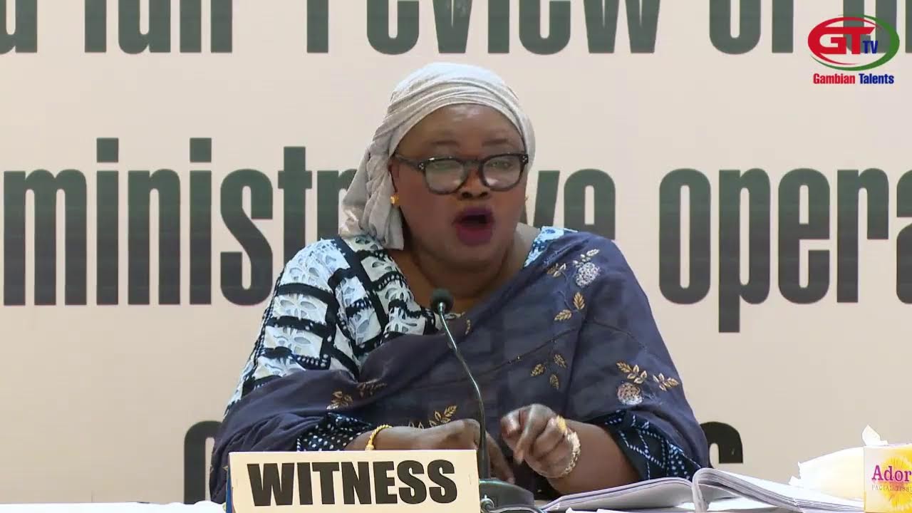 LOCAL GOVERNMENT COMMISSION OF INQUIRY 29-06-2025 ROHEY MALICK LOWE MAYORESS OF BANJUL