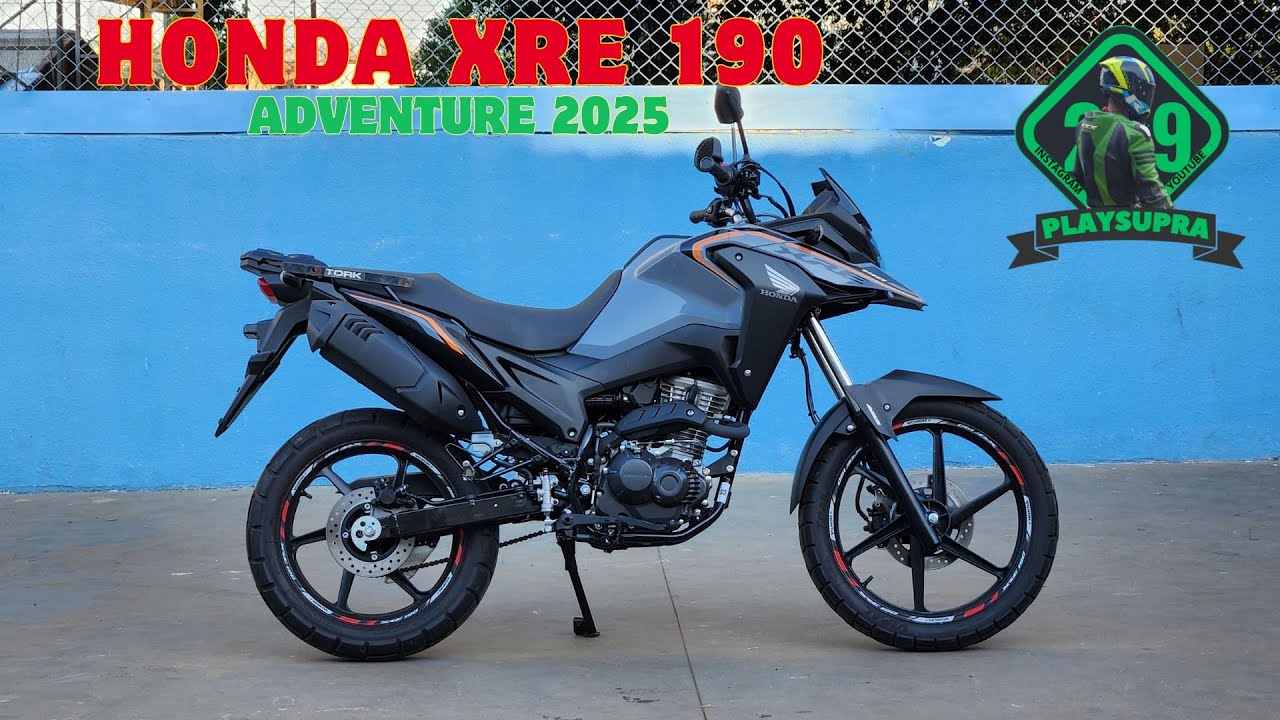PLAY SUPRA- REVIEW HONDA XRE 190 ANO 2025. TEST DRIVE, TOP SPEED E DETALHES DESSA MOTO SENSACIONAL.
