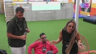Tense. Liliana gives her opinion on Catarina's arrival and the conversation goes off-topic.