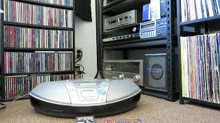 Vintage Panasonic RX-ES20 Portable CD Cassette Radio Boombox from 2001. Serviced