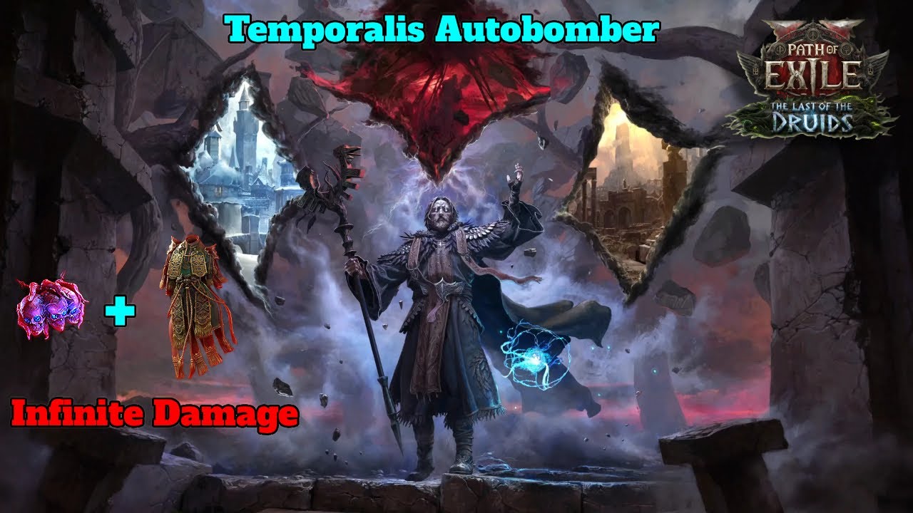 PoE 2 0.4 Oracle Druid - Temporalis Spark Autobomber Palm of the Dreamer Explode HIGH Rarity Setup