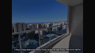 3 Room Cheap Mahmutlar Alanya Turkey Duplex for sale Prices- FMA-0110-195716