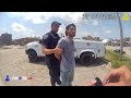 Police Draw Guns on Man After He Slashes Multiple Tires in Parking Lot