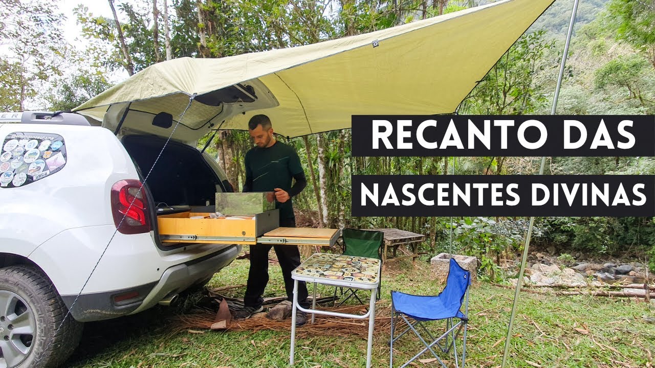 CAMPING COM A DUSTER MINI MOTORHOME: RECANTO DAS NASCENTES DIVINAS - Joinville/SC