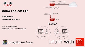 CCNA 200-301 Lab | Chapter 2 Network Access | Lab 025 Configure Wireless LAN AP via the GUI