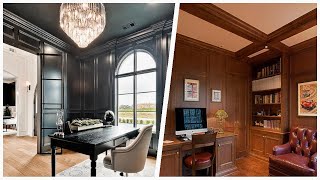 75 Luxury Wall Paneling Home Office Design Ideas You'll Love 🔴