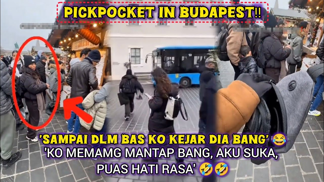 RAKYAT MALAYSIA KEJAR PENYELUK SAKU DI BUDAPEST, HUNGARY BUAT RAMAI TAK SANGKA
