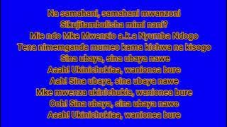 ZUCHU - NYUMBA NDOGO LYRICS