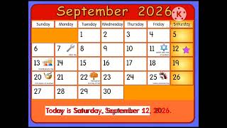 Starfall Calendar: 📅 September 12th