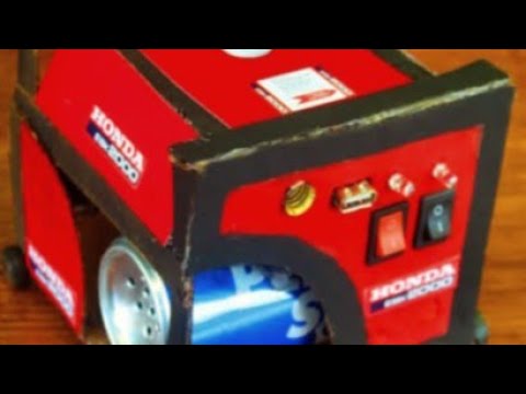 How To make A Electcrtric Generator model Generator model science - YouTube