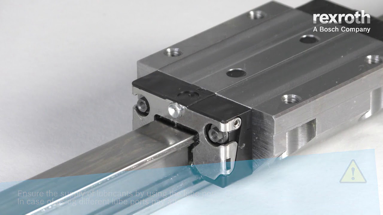 Ball Rail Systems |  Lubrication with nozzle tube