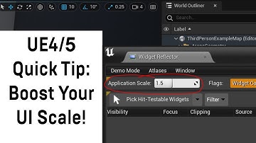 Unreal Engine Quick Tip - UI Scale Increase (handy for demos!)