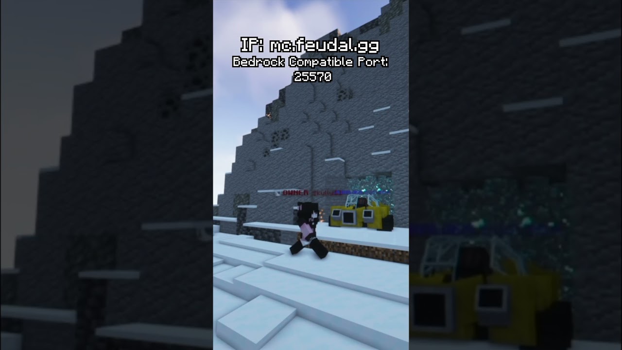Join! IP: mc.feudal.gg Bedrock Port: 25570 #minecraft #server #minecraftserver #viralshorts #viral