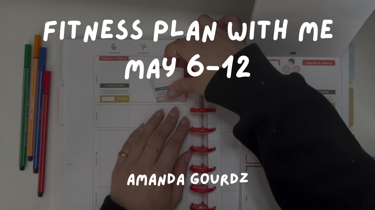 Plan With Me May 612 Happy Planner Fitness Edition YouTube