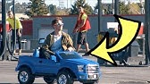 DRIVING THRU STARBUCKS IN A TOY CAR w ANDREW LOWE! ~episode 3~ - YouTube