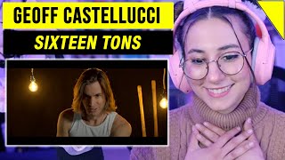 Geoff Castellucci - SIXTEEN TONS - Low Bass Singer - Cover | Singer Reacts & Musician Analysis