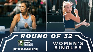 Lea Jansen vs Jade Rau at the Florida Dairy Farmers Daytona Beach Open