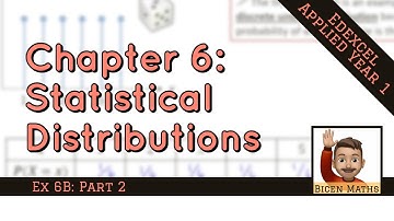 Statistical Distributions 4 • Binomial Distribution • Stats1 Ex6B • 🤖