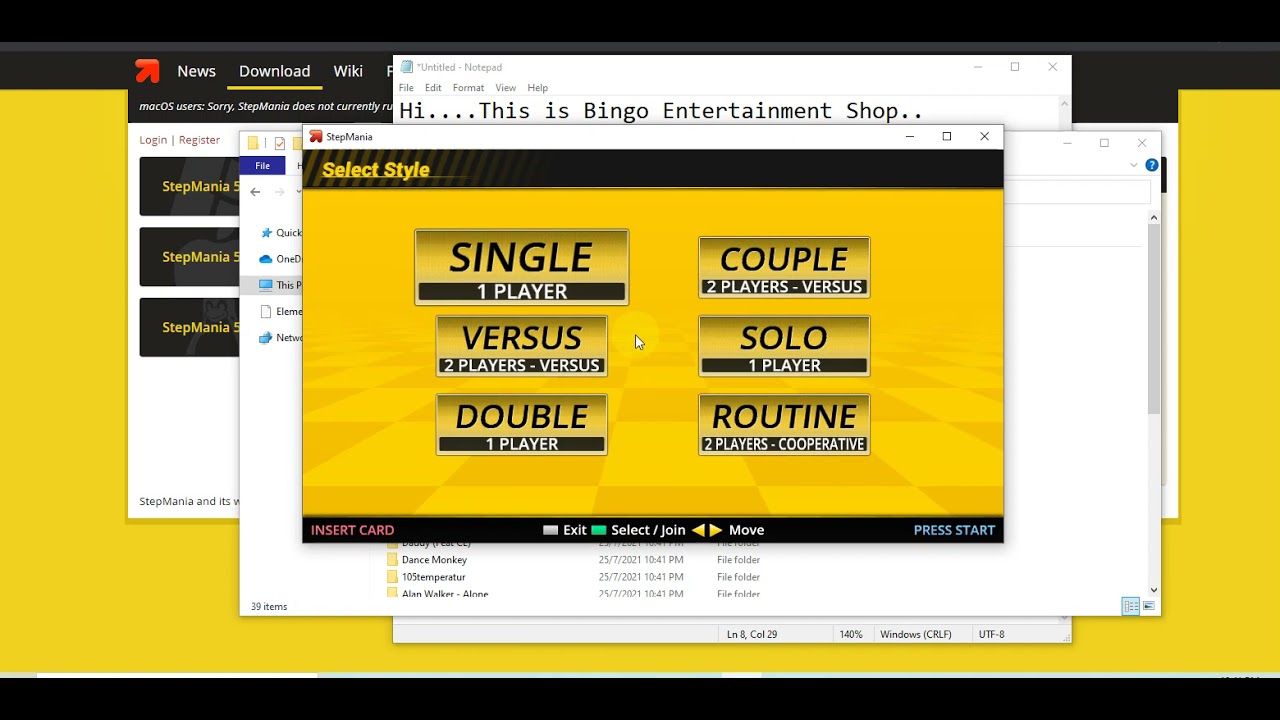 How to play stepmania in your computer with dance mat [ENGLISH VERSION