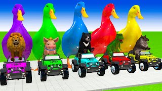 5 Giant Duck, Monkey, Piglet, Dog, Elephant, Horse, cow, Sheep, Transfiguration funny animal 2023