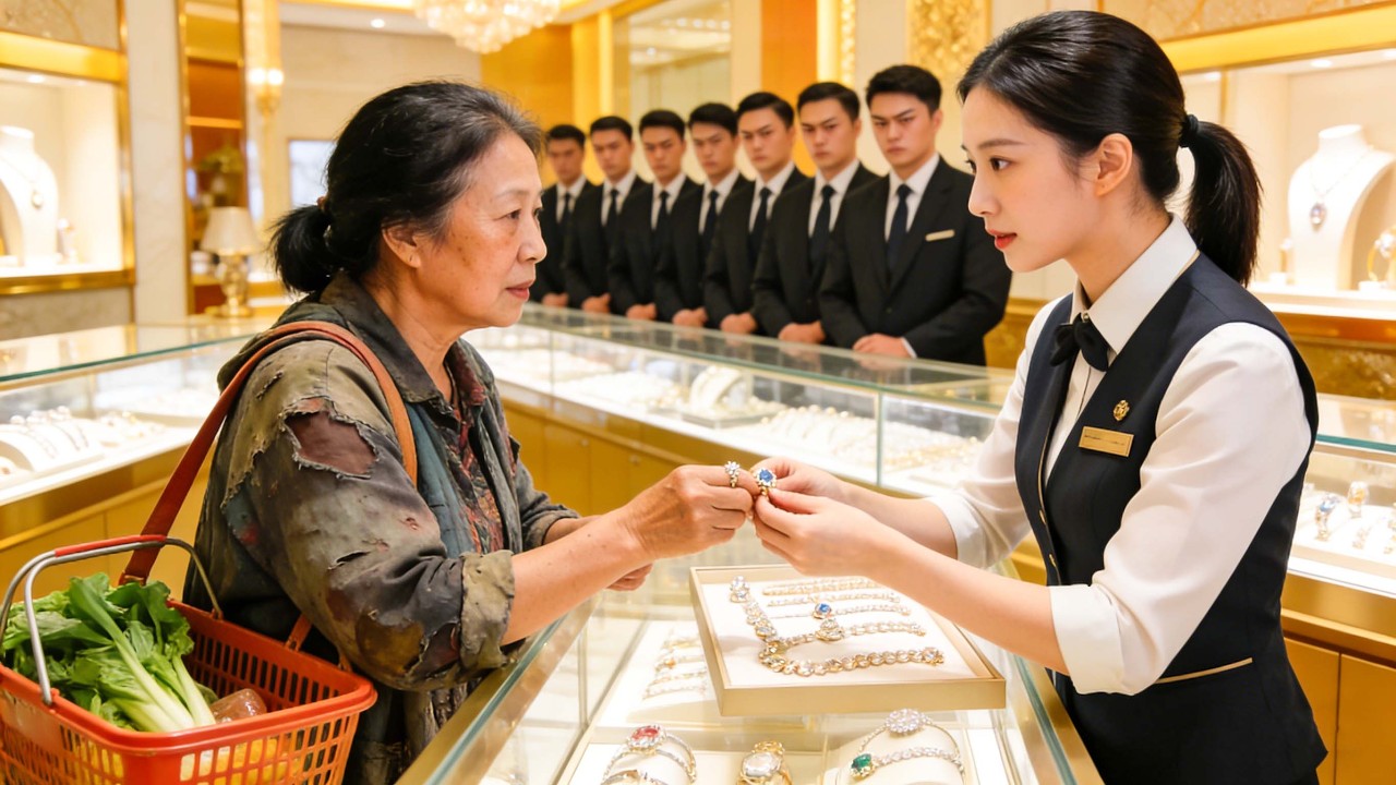 Hanya gadis ini mau melayani wanita miskin 50 tahun—ternyata dia konglomerat tersembunyi