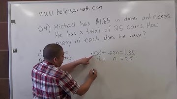 BMCC MAT51 Midterm Practice Exam Problem 24 - System Equation Word Problem