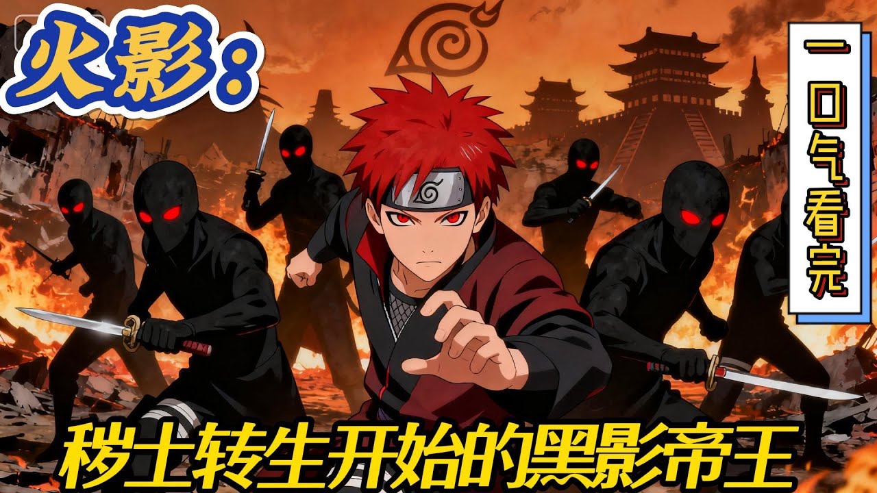 🔥完结！💥独家！《火影：秽土转生开始的黑影帝王》穿越火影后被无良系统给抹杀之后在中忍考时被大蛇丸又给秽土转生了出来。大蛇丸，你真的是疯了，你居然敢去召唤他？#动漫#穿越#有声漫画#无敌#爽文#火影忍者