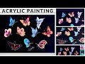 Top 10 Simple and Easy Butterfly Painting - Acrylic Painting - Beginners Painting Ideas - DIY